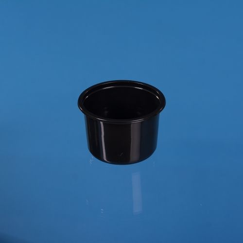 PP ROUND CONTAINER 500ML BLACK  KP-711 D115