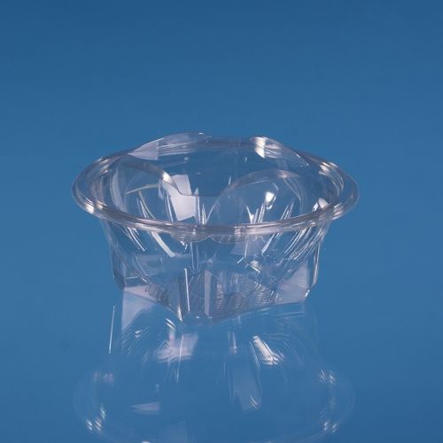 ROUND PET HINGED LID CONTAINER 1000 ML