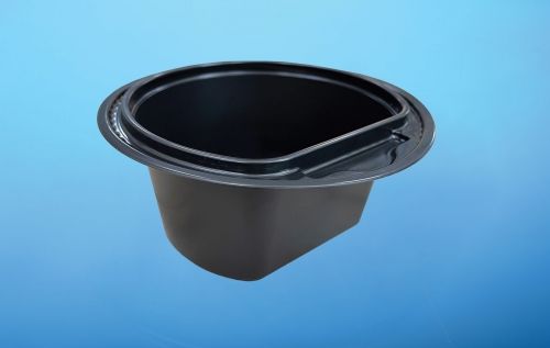 PP ROUND CONTAINER 500 ML D145 BLACK