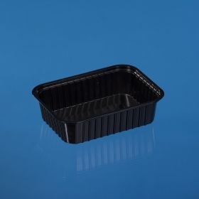 RECNTAGULAR PP CONTAINER 187/137 - 500 ML BLACK