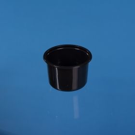 PP ROUND CONTAINER 500ML BLACK  KP-711 D115