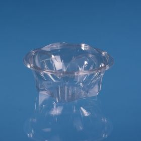 ROUND PET HINGED LID CONTAINER 1000 ML