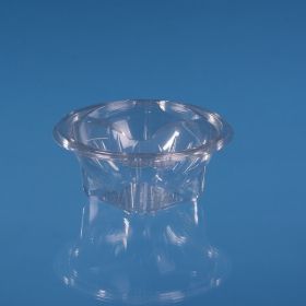 ROUND PET HINGED LID CONTAINER 750 ML