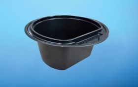 PP ROUND CONTAINER 500 ML D145 BLACK