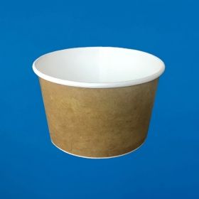 PAPER SOUP BOWL  BROWN 14 OZ